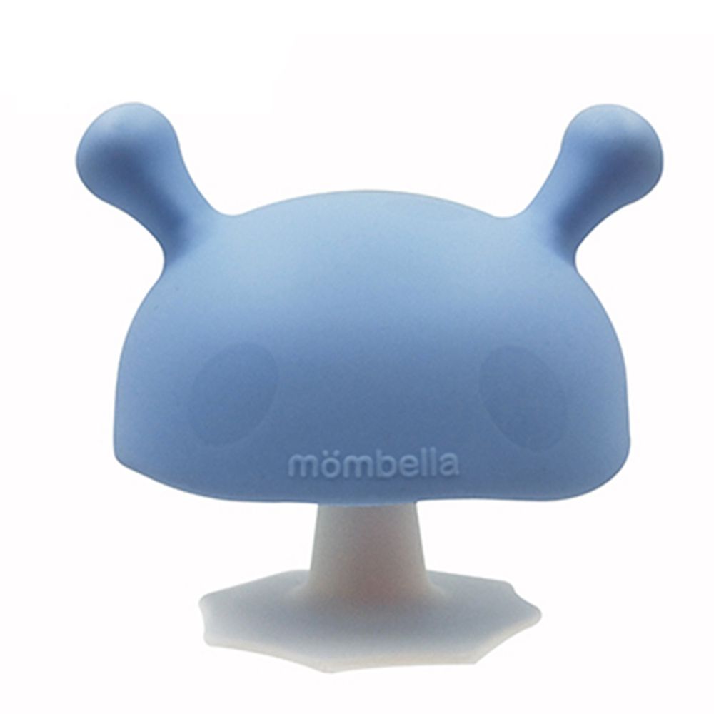 英國 mombella - Q比蘑菇固齒器-淡藍