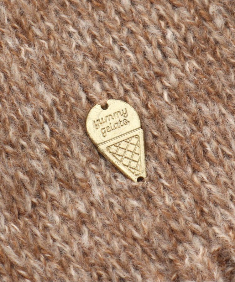 日本 apres les cours - 甜蜜冰淇淋色系針織上衣-象牙