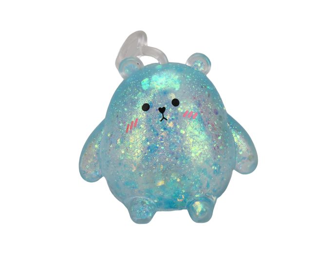 樂彩森林 - 療癒捏捏樂-麥芽糖布丁熊-1入(顏色隨機)