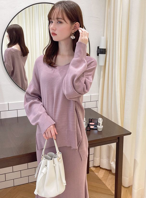 日本 GRL - 皮革抽繩水桶包/手提包-身可可 (F)