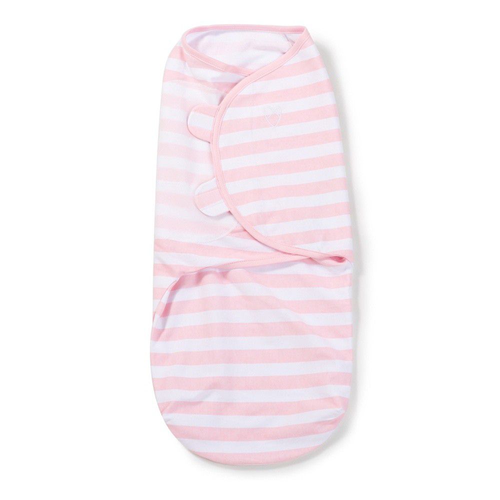Summer Infant - 聰明懶人育兒包巾-粉嫩條紋-適用年齡：0~3個月