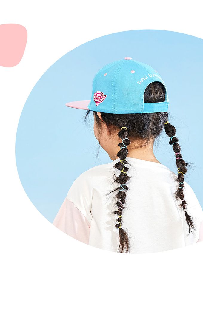 汪汪隊兒童防曬遮陽帽-卡通人物-小礫-黑+綠