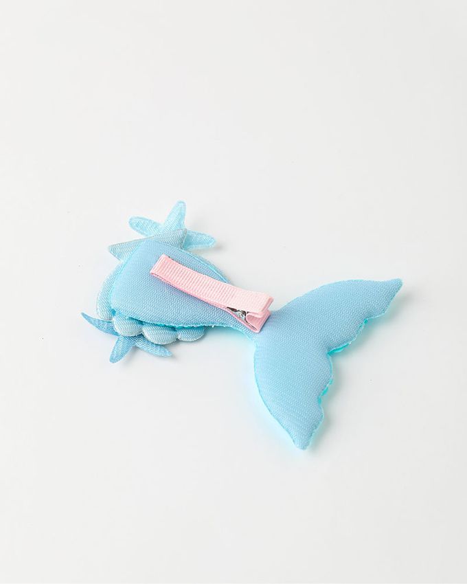 韓國 OZKIZ - (附配飾)海洋公主網紗裝飾短袖套裝-紫X湖綠