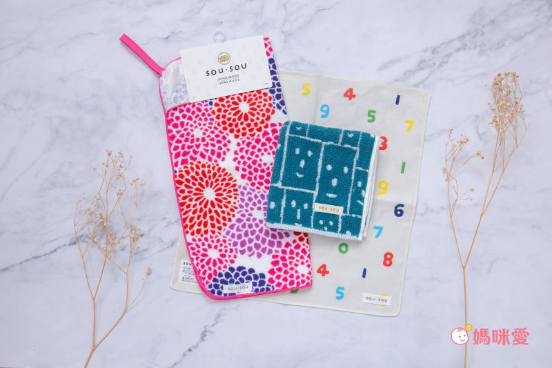 日本代購 - 【SOU·SOU】日本製今治純棉方巾-笑顏 (25x25cm)