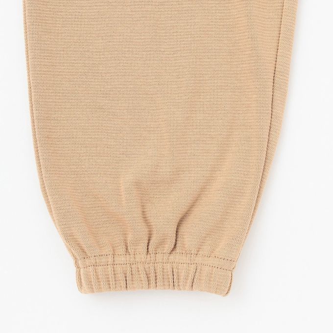 日本 b-ROOM - 舒適鬆緊縮口運動褲-白