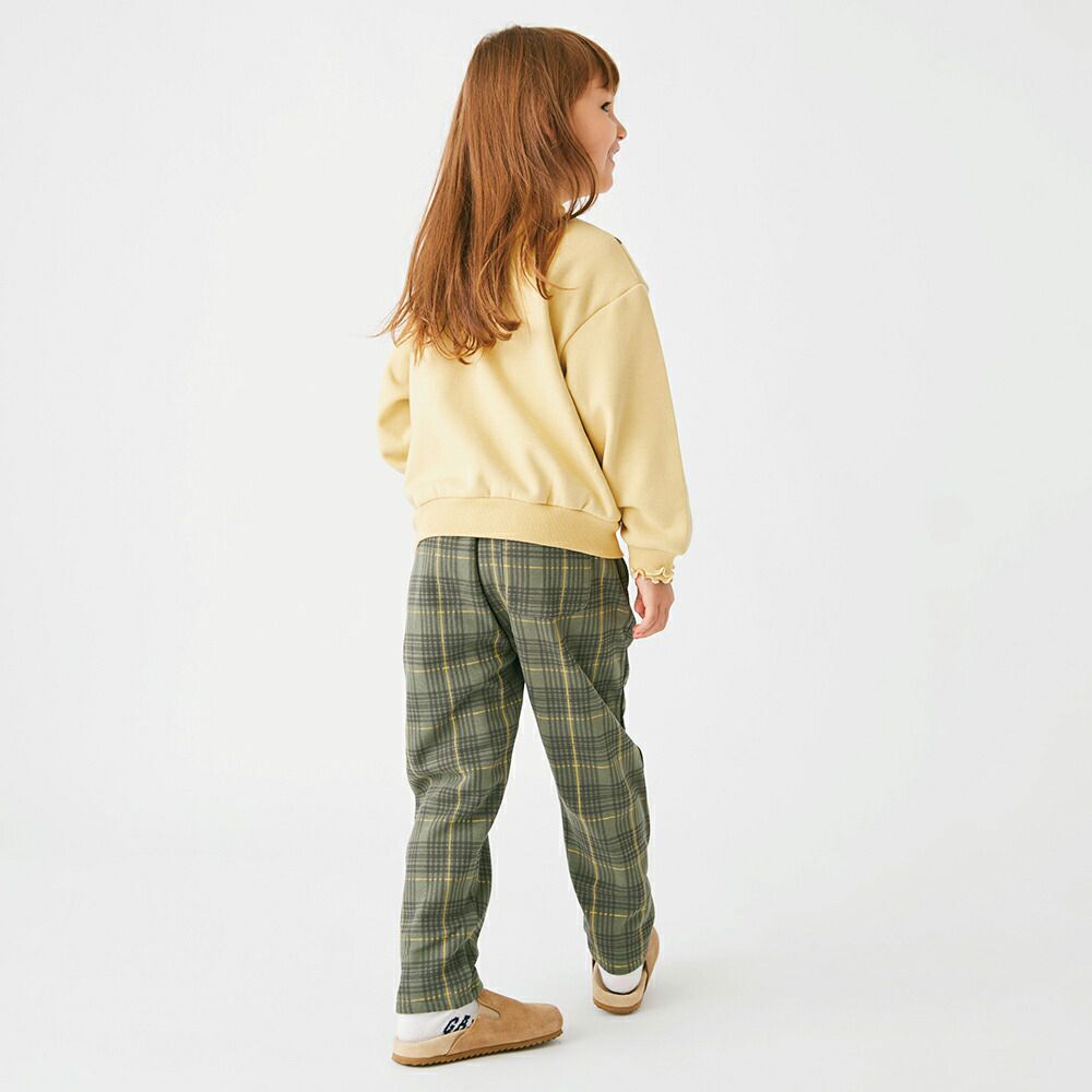 日本 evercloset - 裏起毛木耳領長袖上衣-兔子口袋-粉紅