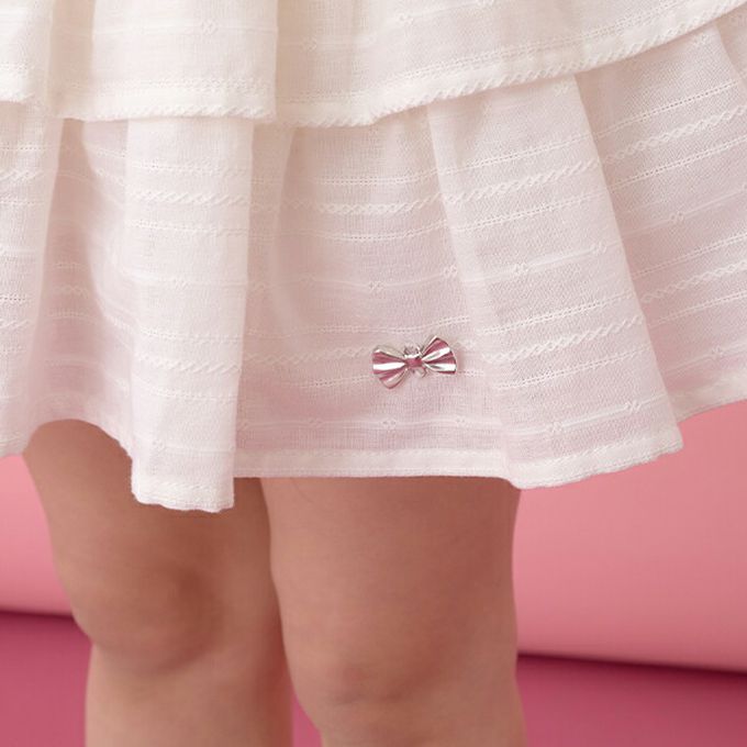 日本 Lycee mine - 澎澎荷葉邊皺褶褲裙-白