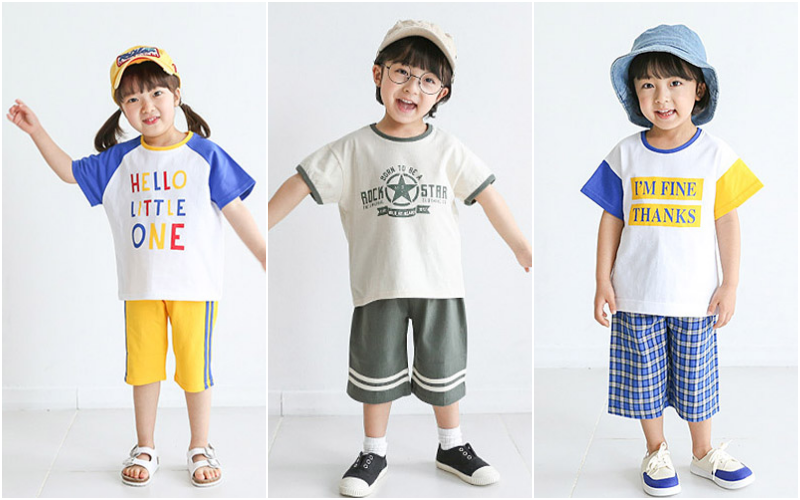 韓國 Rainbowkids - 純棉套裝-Smile