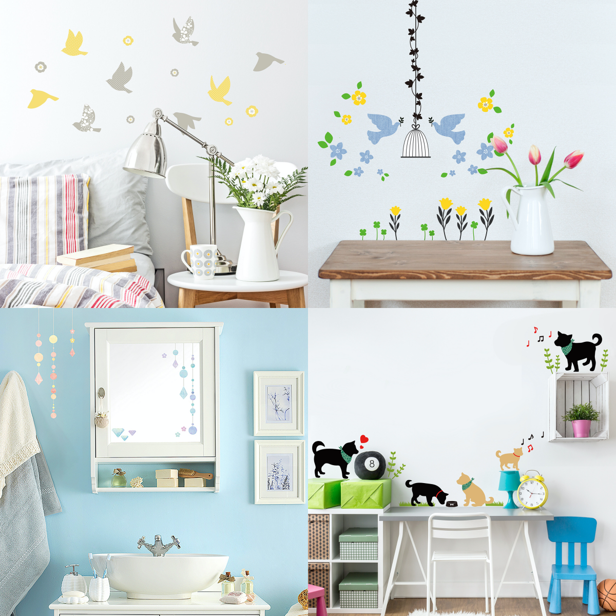 日本 TOKYO STICKER - 日本製 質感無邊框壁貼 [基本款]-森林派對 (A4)