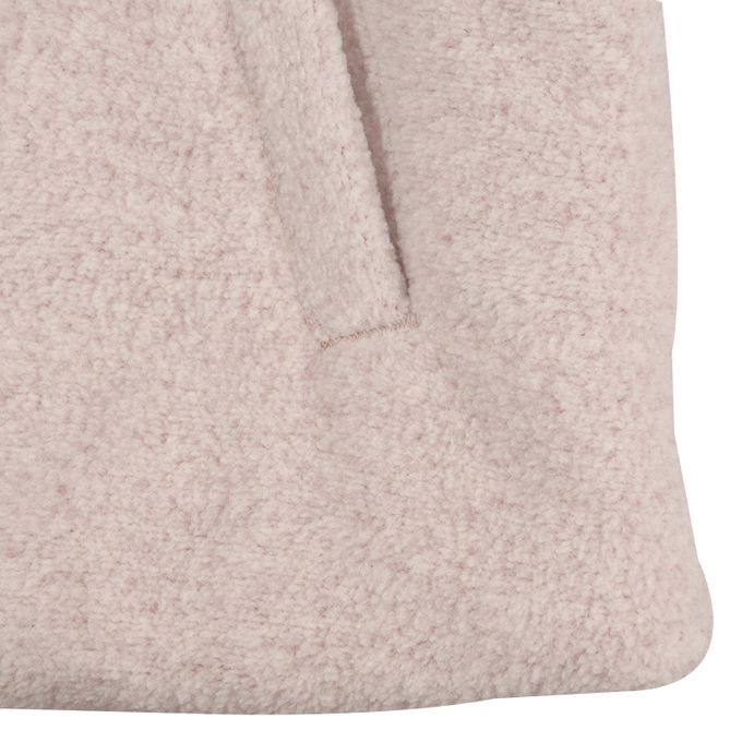 akachan honpo - 仿羔皮呢鋪棉夾克-粉紅色