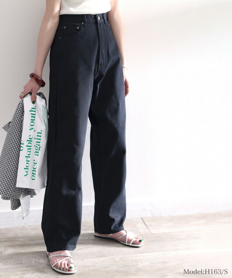 日本 Classical Elf - [熱銷NO.1]  厚磅棉混挺版美腿長褲-丹寧藍