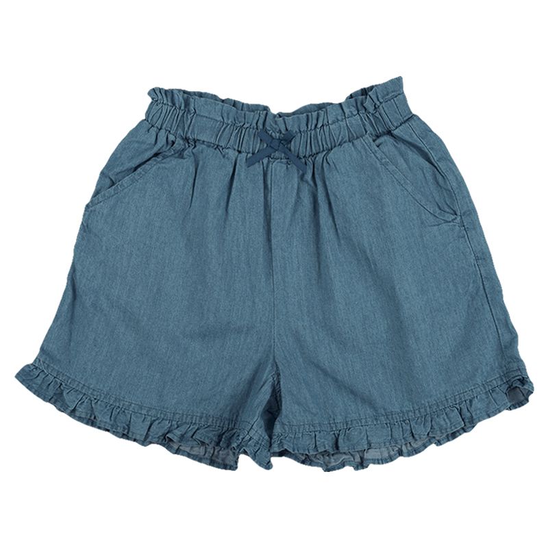 akachan honpo - 短褲-平織-深藍色