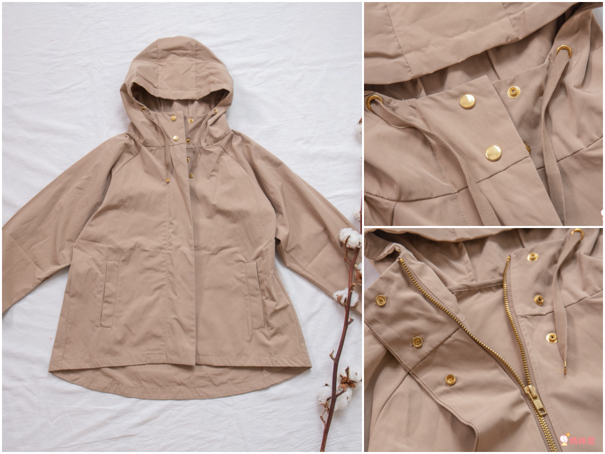 日本 OMNES - 輕量波浪衍縫長版羽絨外套-焦糖棕