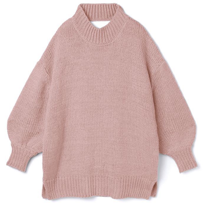 日本 GRL - 超長版美背挖空針織毛衣-蘋果綠 (Free)