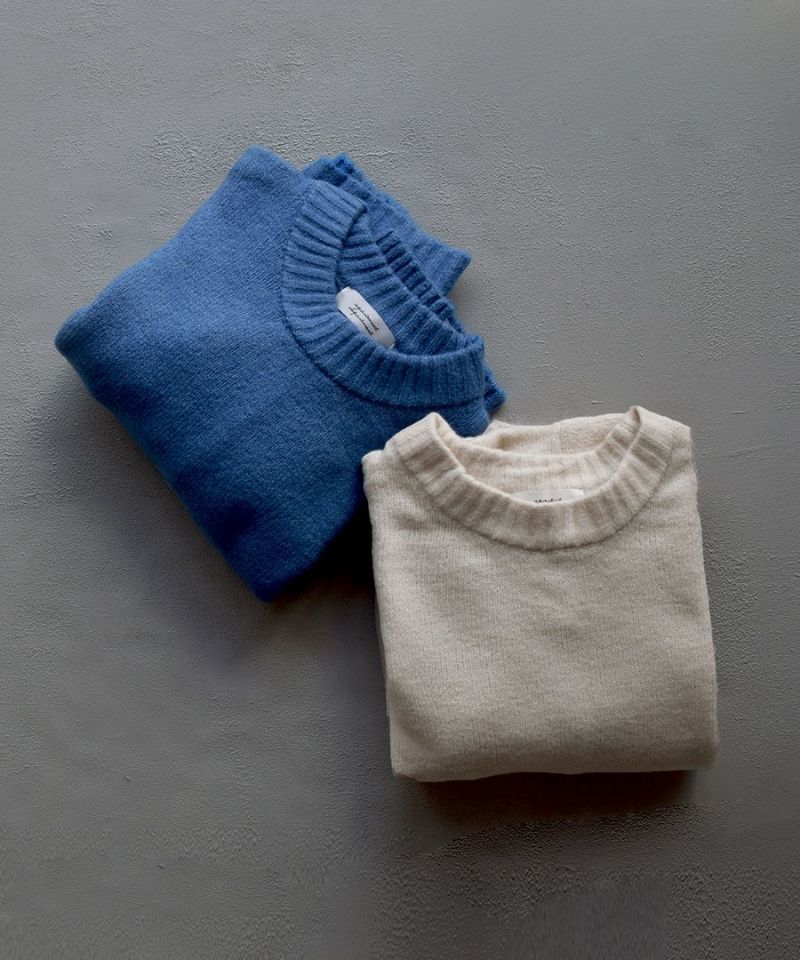 日本 zootie - 柔軟圓領短版針織毛衣-咖啡牛奶