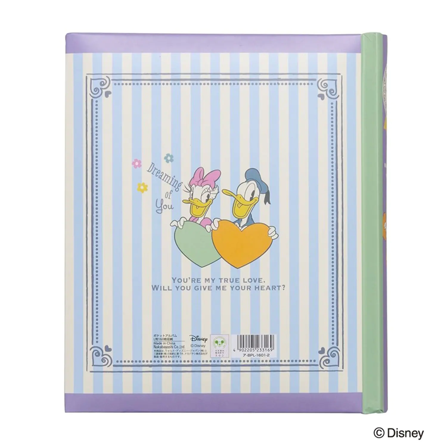 日本千趣會 - 迪士尼 160枚相片收納本/相冊-小熊維尼-條紋黃 (3x5相片)