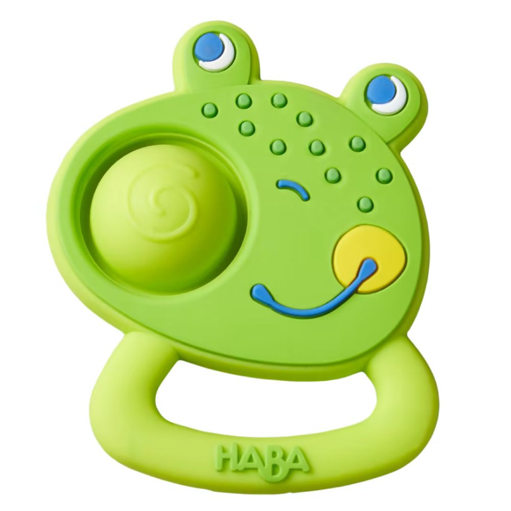 德國HABA - 寶寶抓握固齒玩具-呱呱蛙