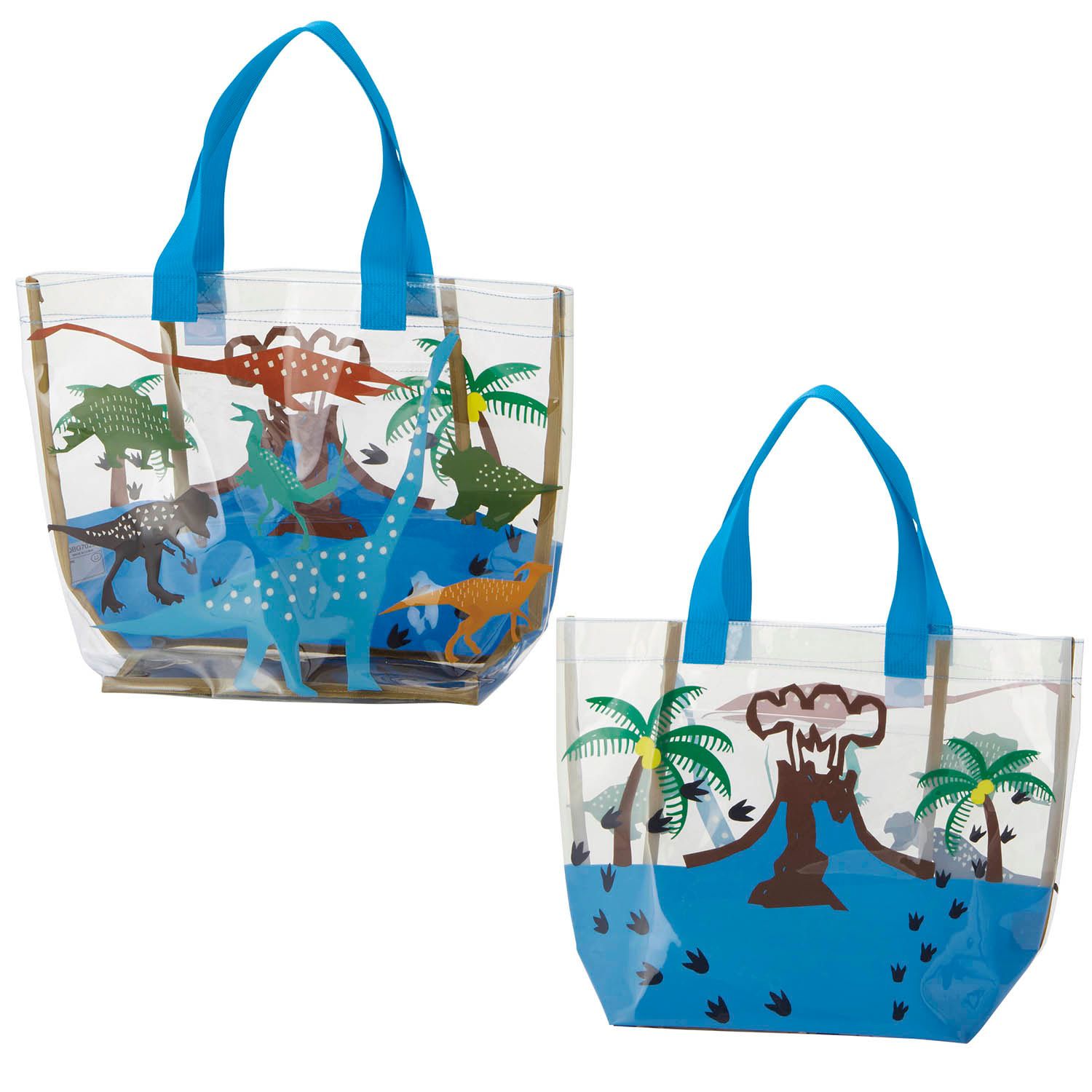 日本千趣會 - PVC防水包/游泳手提包-鯨鯊-水藍 (41×31×15cm)