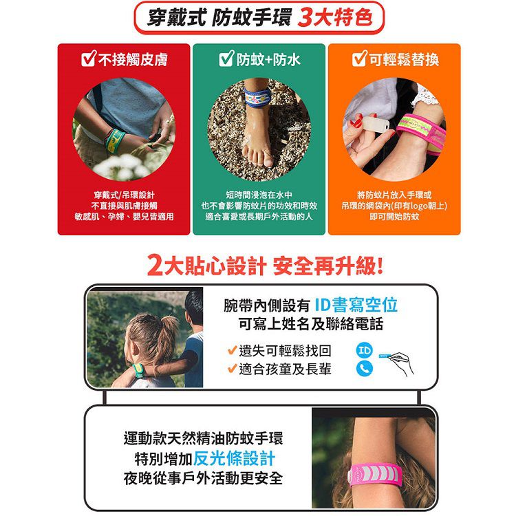 法國 PARA’KITO 帕洛 - 天然精油防蚊兒童手環-鱷魚款