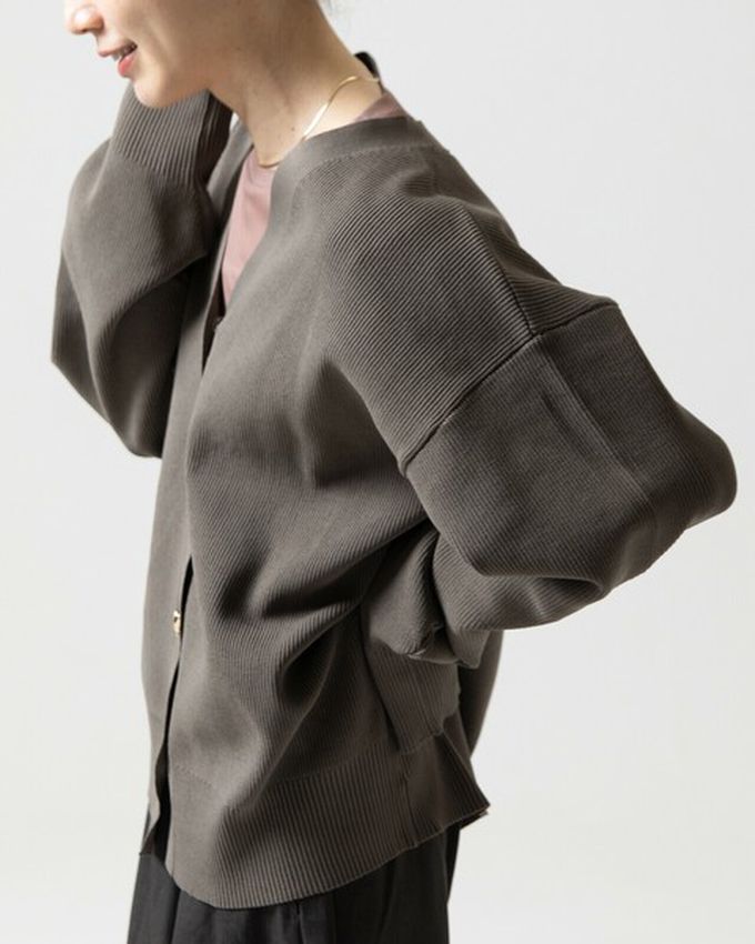 日本 gleam - 愛心金屬扣柔美羅紋開襟衫/外套-紅