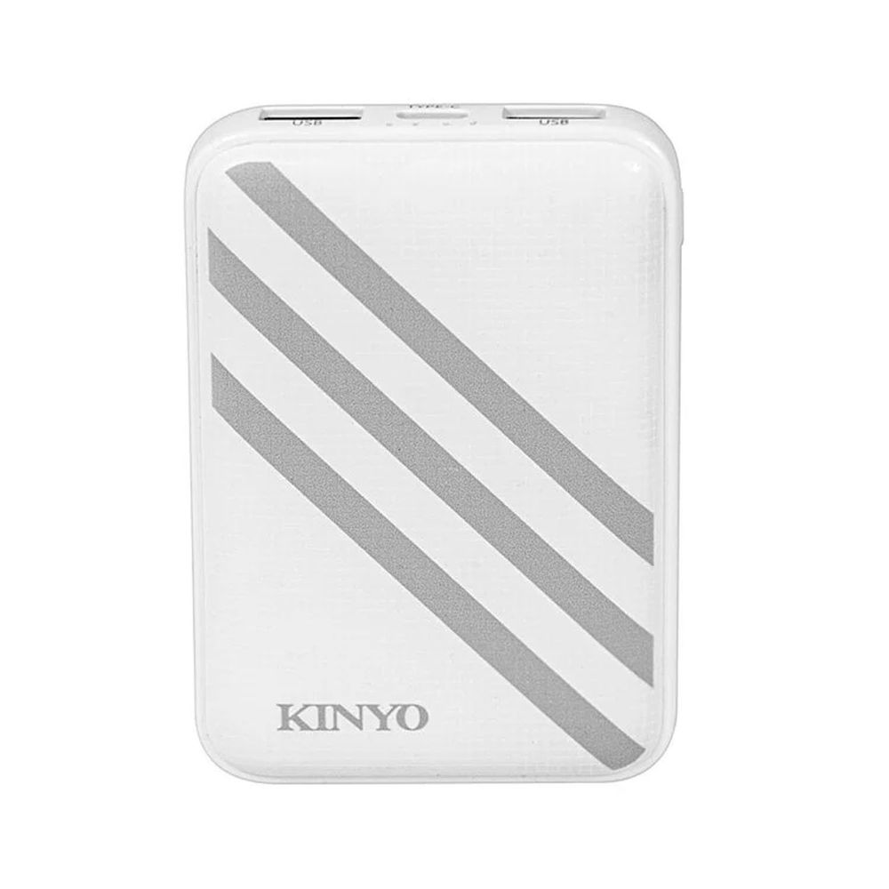 KINYO - 簡約快充10000mAh行動電源(KPB-1300)-白色