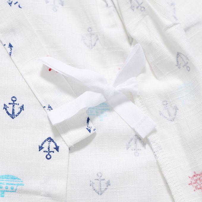 akachan honpo - 兩件式甚平-南十字星-米白色 (90cm)