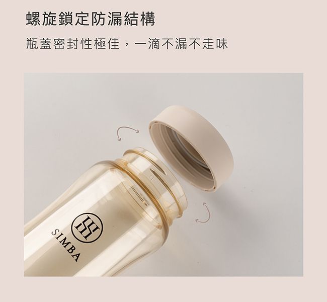 Simba 小獅王辛巴 - 蘊蜜寬口奶瓶萬用蓋-杏茶
