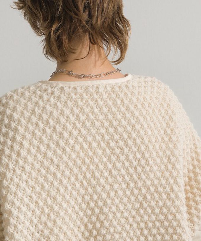 日本 Lupilien - 立體麻花絎縫拼接無領保暖外套-黑