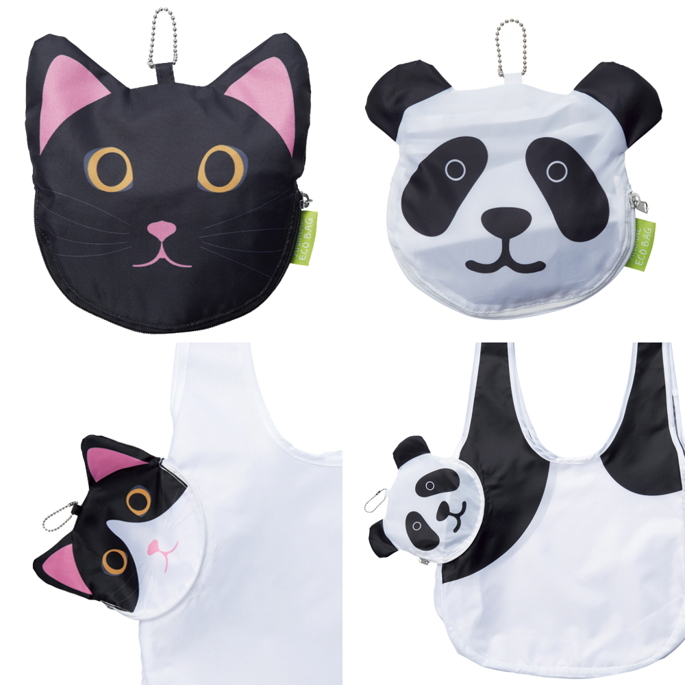 日本 Seto Craft - 動物造型隨身購物袋/環保袋-樹懶 (28.5L)