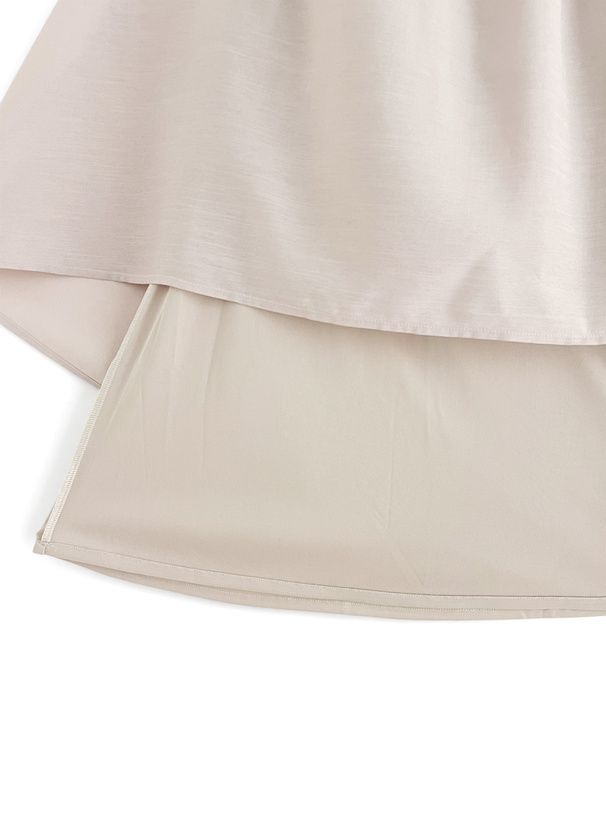 日本 GRL - 浪漫圓舞曲泡泡袖雪紡洋裝-高原綠