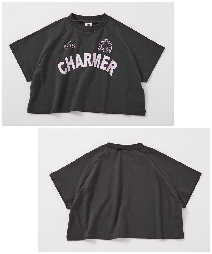 日本 devirock - 女孩運動風設計款短袖上衣-側線-白黑