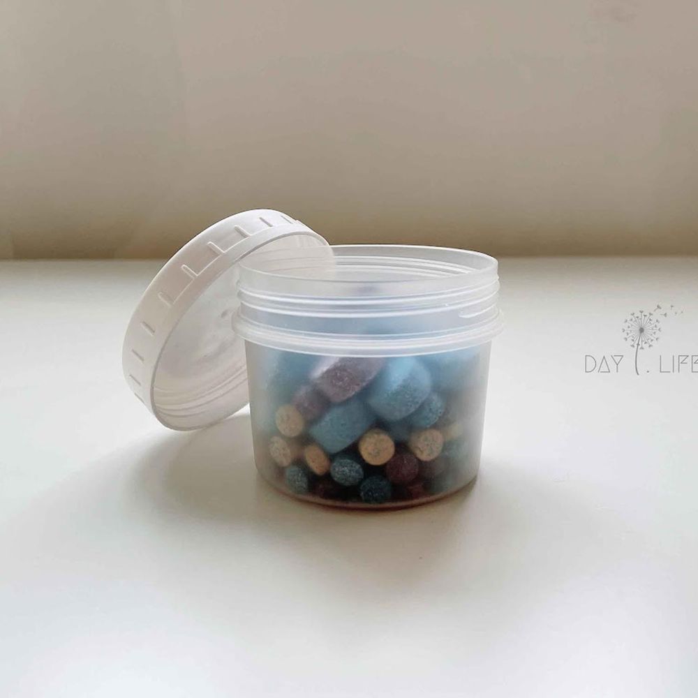 理理 liil - 透明霧面收納圓罐(非食品收納） (小-直徑6cm x 高6cm)-160ml