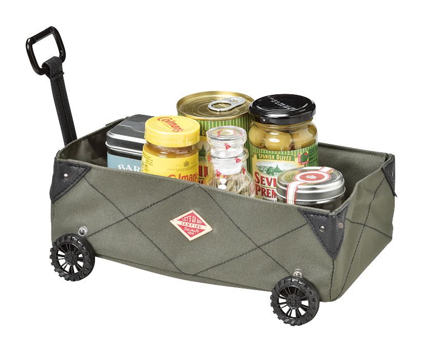 日本 Seto Craft - 露營風 推車造型衛生紙套-墨綠 (26x17.5x10cm)