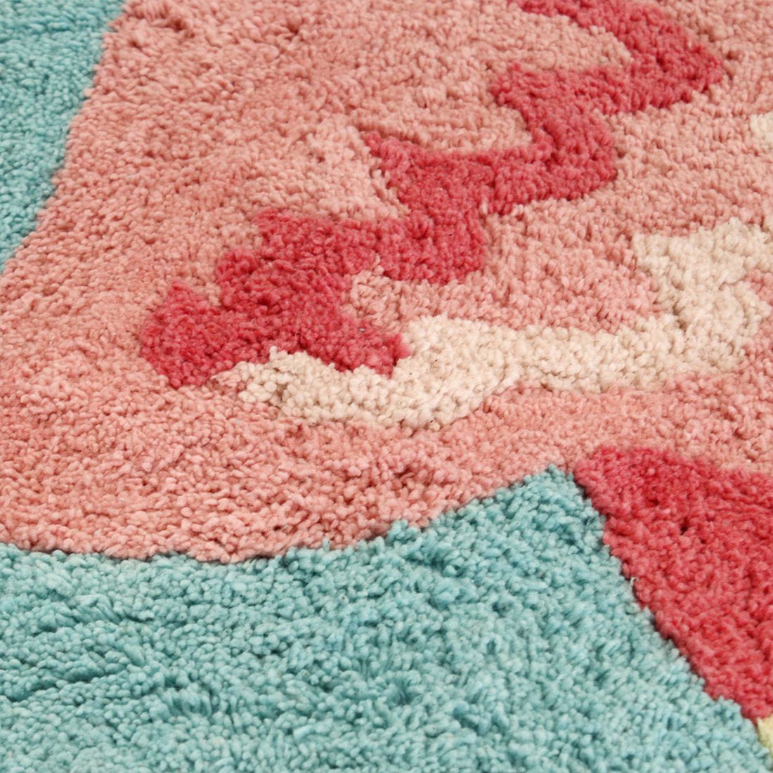 日本 TOMO - 動物系 短絨吸水腳踏墊/地墊-小文鳥 (約65×42cm)