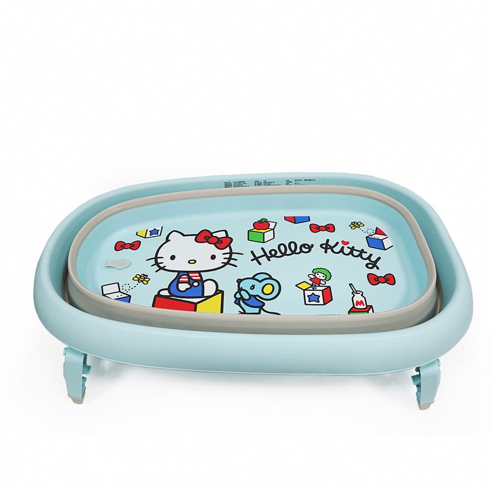Karibu - 嘉嬰寶嬰兒摺疊浴盆-藍色Hello Kitty