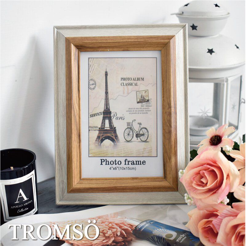 TROMSO - 巴黎撞色木紋4X6相框-原木