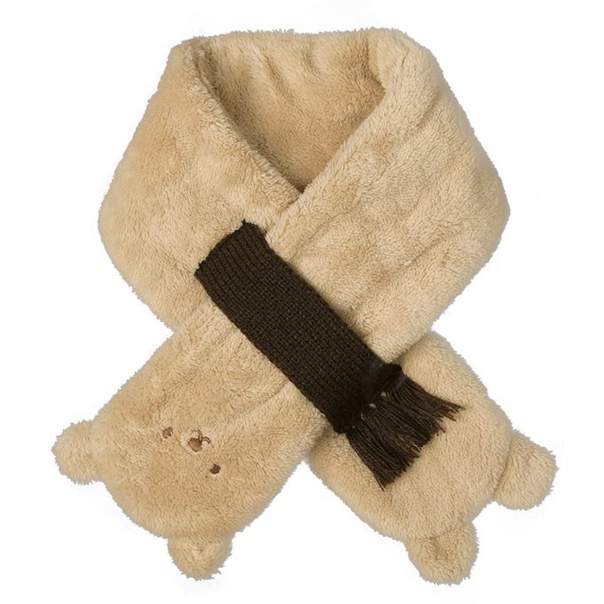 akachan honpo - 圍巾-小熊-淺卡其色