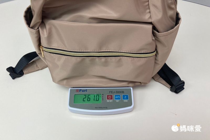 日本 polkapolka - 休閒風 10口袋收納輕量後背包-奶茶棕