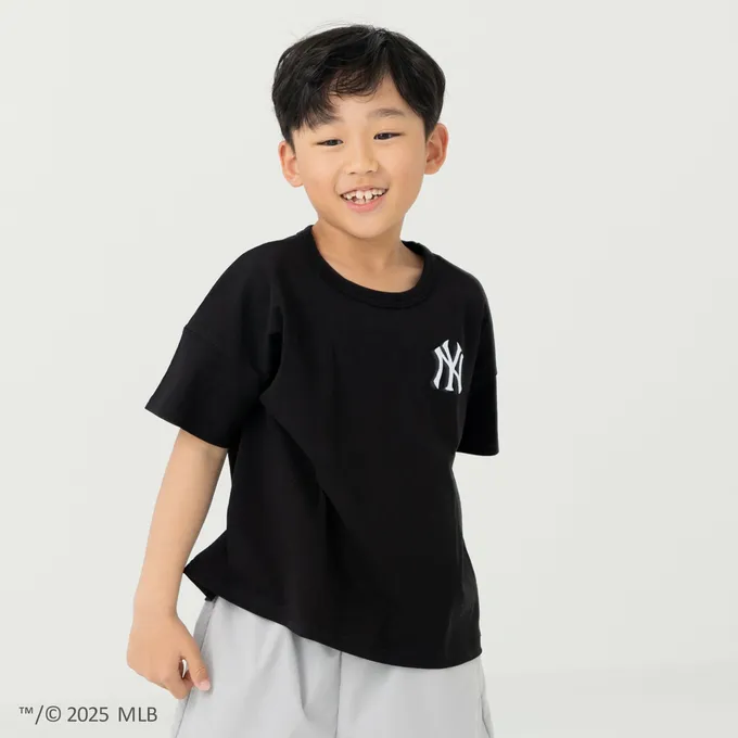 日本 Chil2 - MLB聯名 純棉短袖上衣-洛杉磯道奇-寶藍