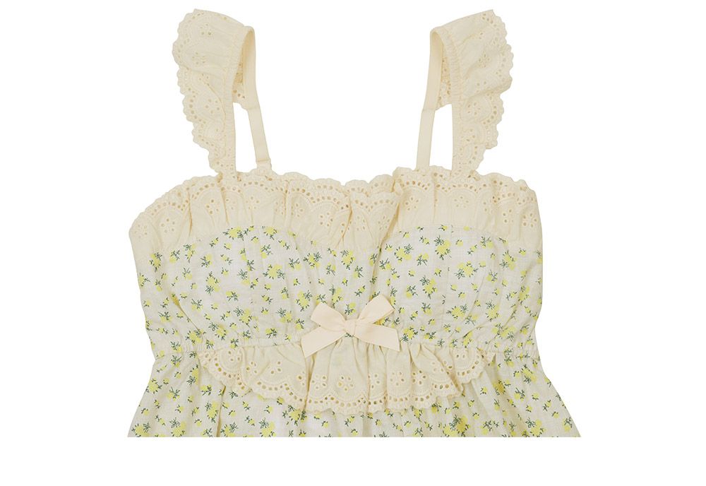 韓國 ULLALA - 天真浪漫無袖睡衣(兩件式) (FREE)