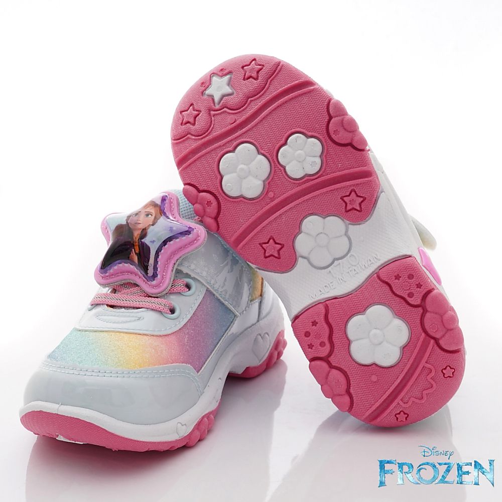 冰雪奇緣 - 台灣製冰雪奇緣電燈運動鞋(中小童段)-運動鞋-湖水藍