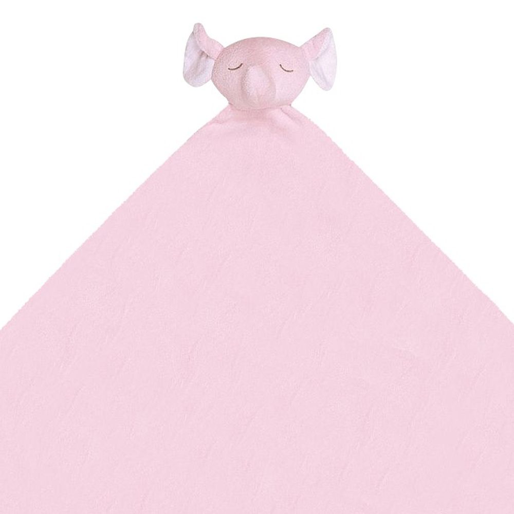 美國 Angel Dear - 動物嬰兒安撫毛毯-粉紅大象