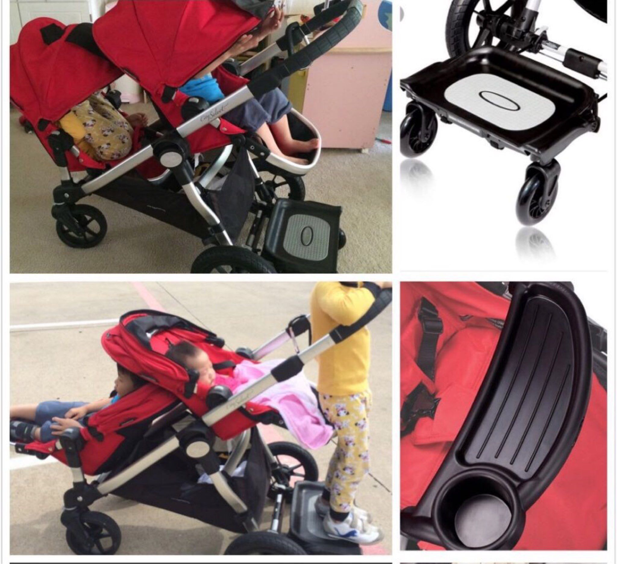 baby jogger city select 雙人推車+1餐盤+輔助踏板 全部$18000