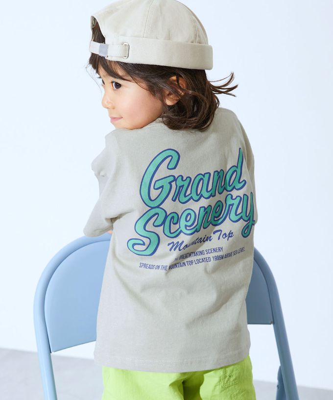 日本 devirock - 100%棉 定番印花短袖上衣-背後大logo-桃粉紅