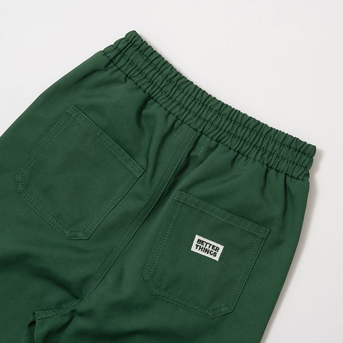 日本 b-ROOM - 挺版舒適廓形長褲-卡其