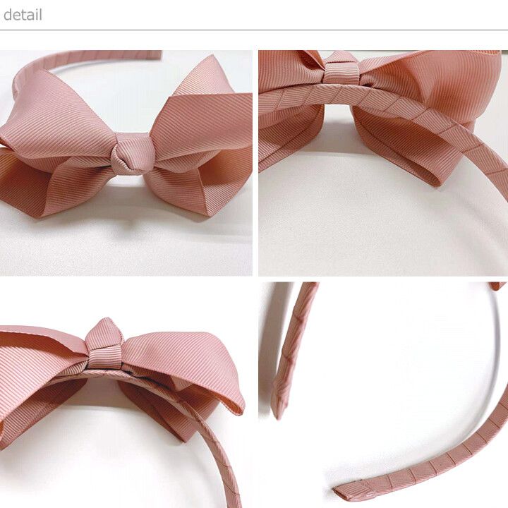 日本 Maison de Ravi - 蝴蝶結髮箍-甜橙橘