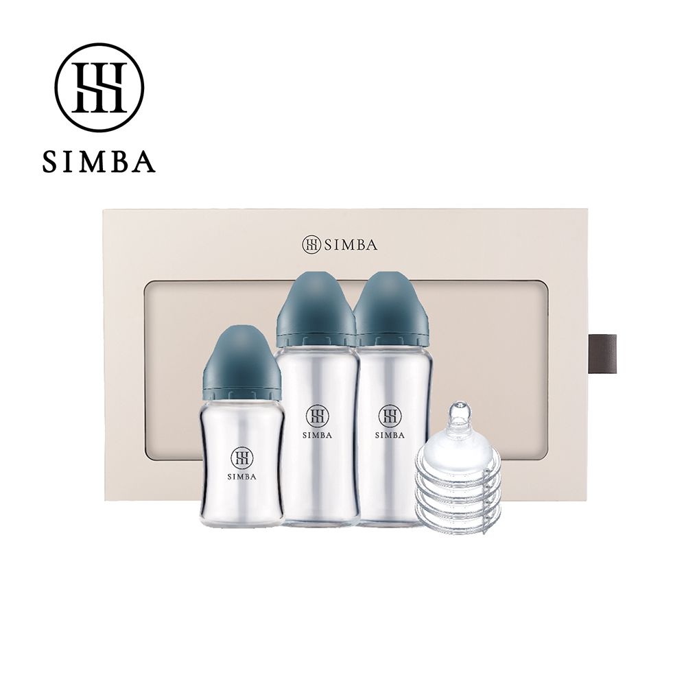 限定初綻新生奶瓶禮盒-波藍