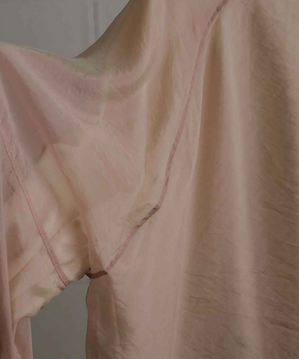 日本 Bab - [推薦]薄紗層次精緻女孩長袖上衣-淺卡其