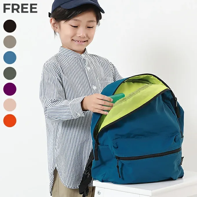 日本 devirock - 飽和色輕量舒適大容量休閒背包-黑 (約28x37x12cm)