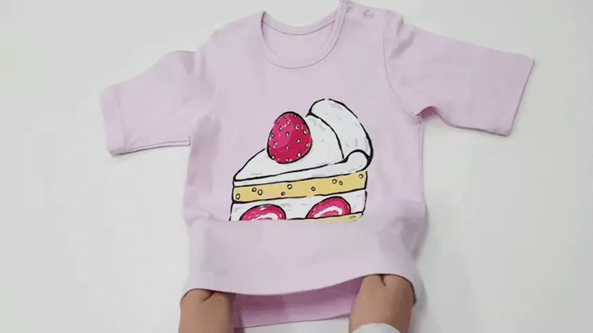 韓國 Mellisse - 韓製莫代爾涼感7分袖家居服-草莓蛋糕